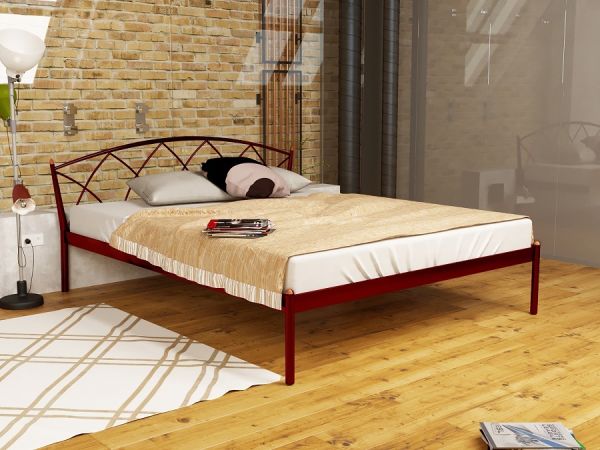 

Кровать Жасмин Элеганс 1 Метакам Красный лак 160х190