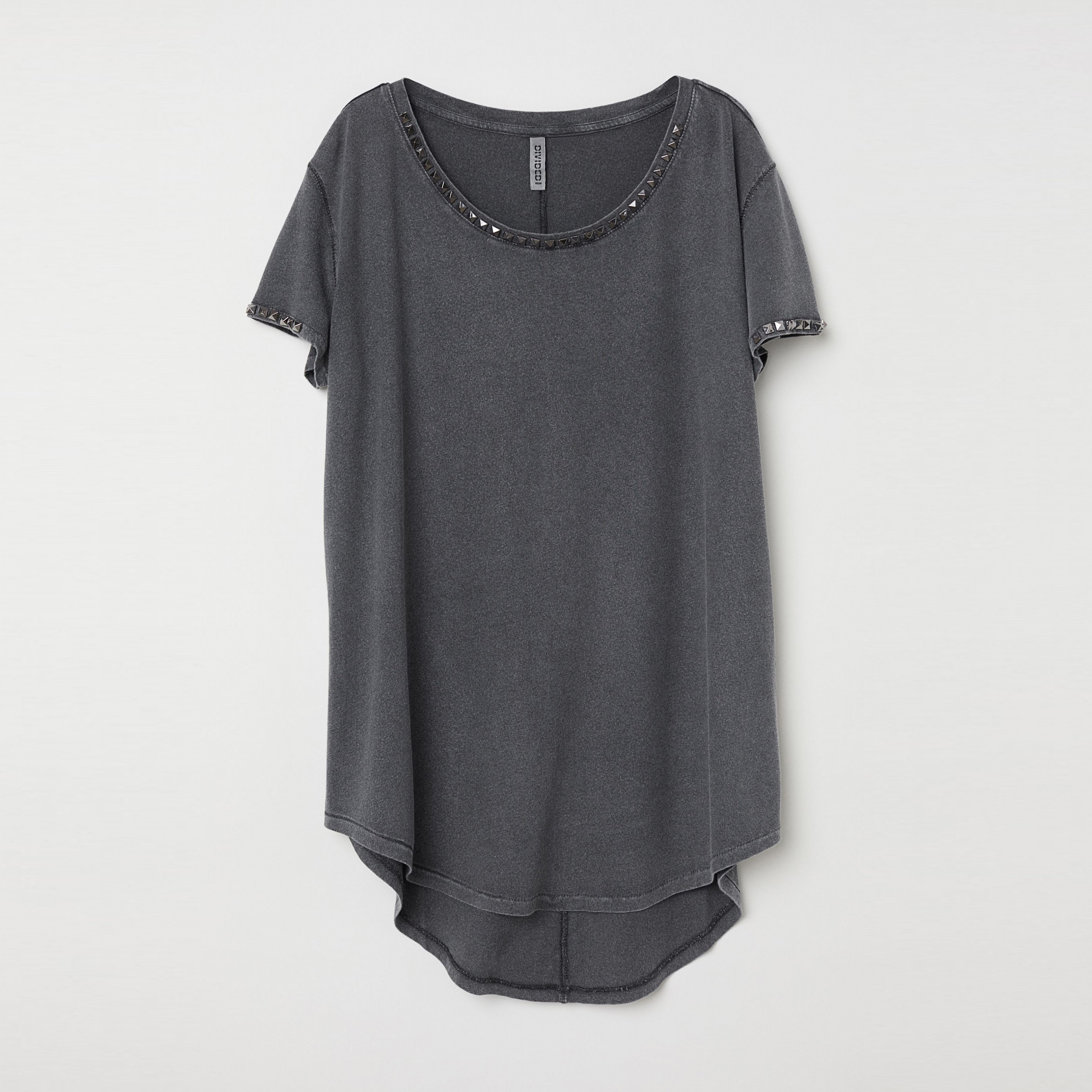 

Футболка H&M 5882998 XS Темно-серая