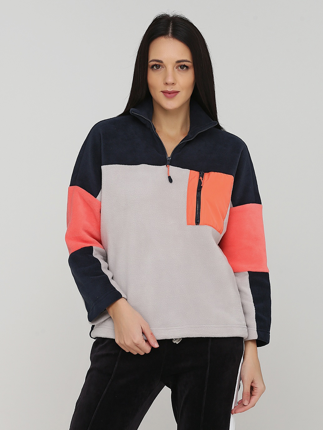

Толстовка Monki 694047 XXS Серо-синяя