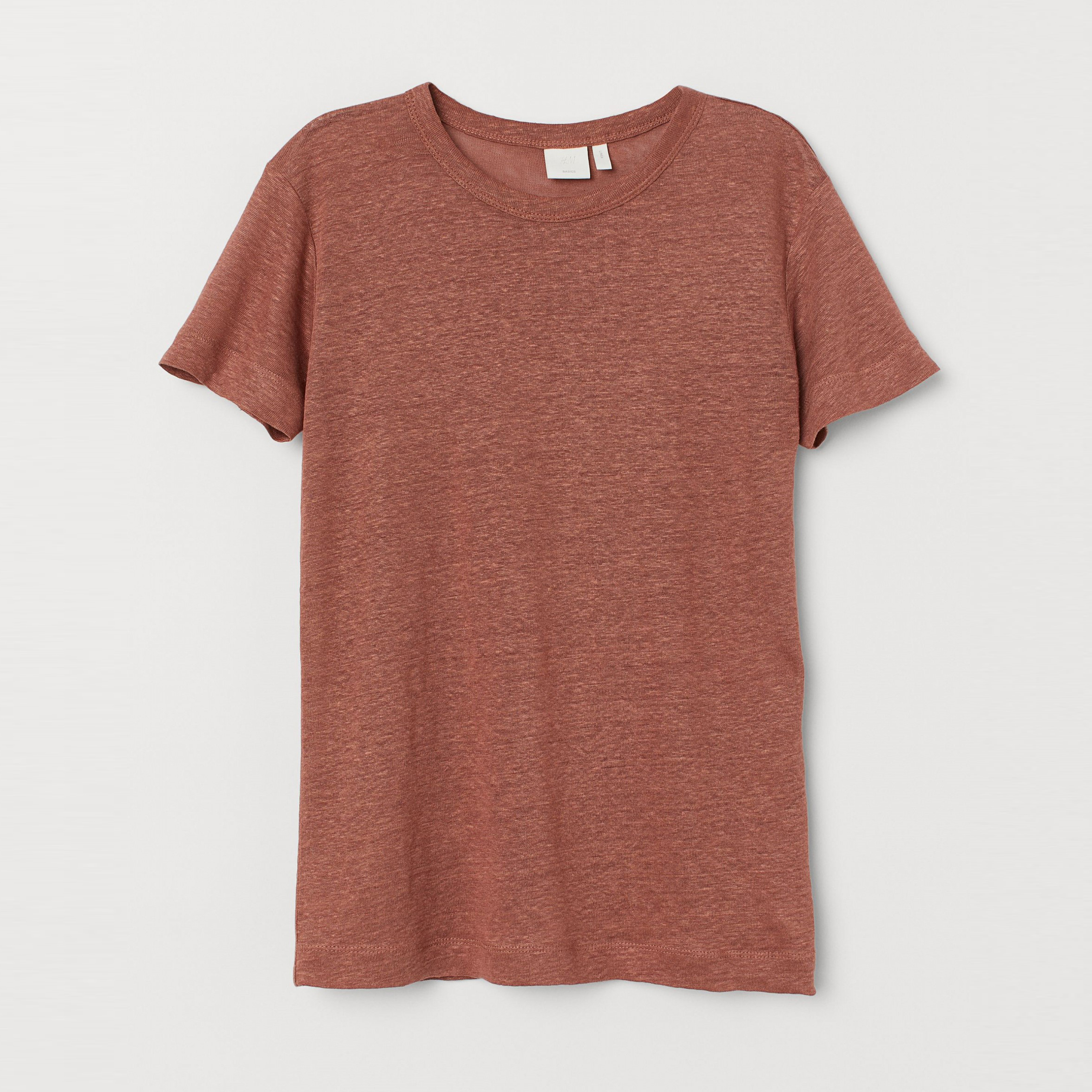 

Футболка H&M 7395290 S Терракотовая