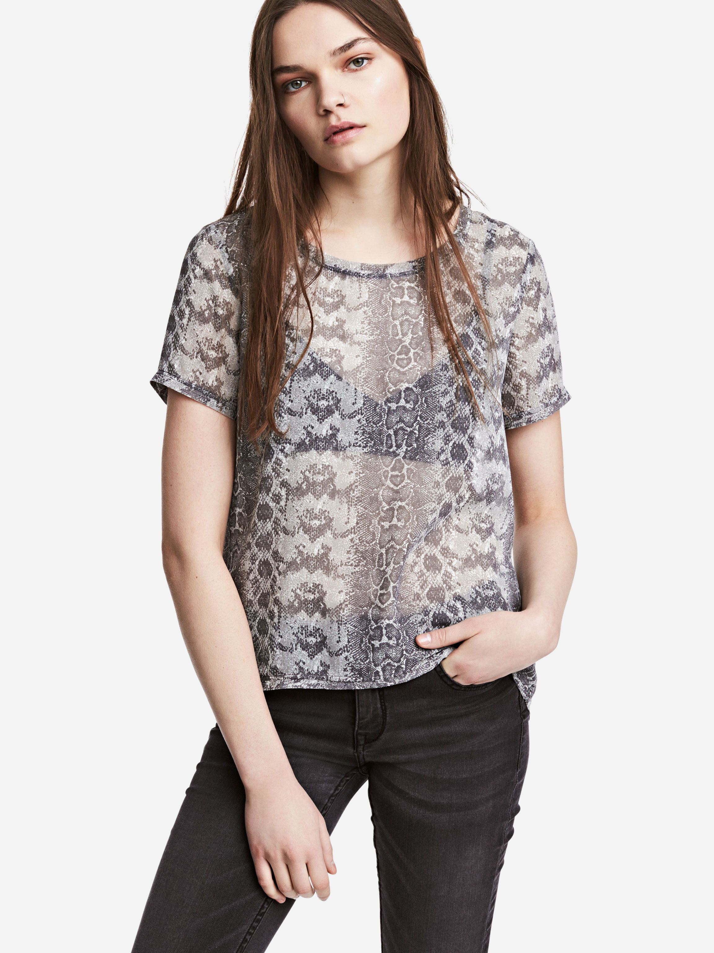 

Блузка H&M 0491742_02 32 Серая