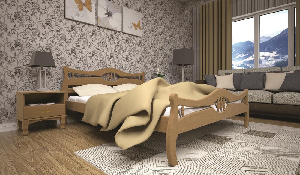 

Кровать ТИС КОРОНА 2 120*190 дуб Лак Ольха