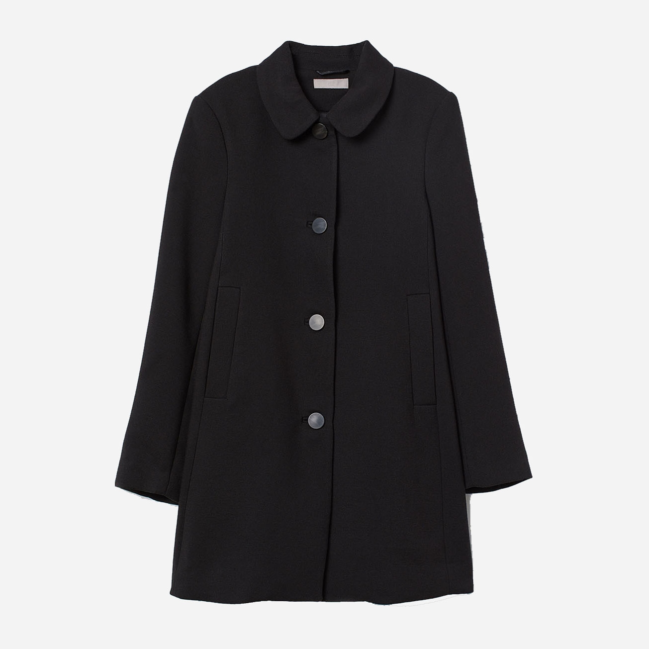 

Пальто H&M 0578480_02  Черное, Пальто H&M 0578480_02 38 Черное