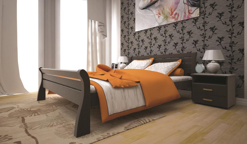 

Кровать ТИС РЕТРО 1 90*200 бук Лак Венге