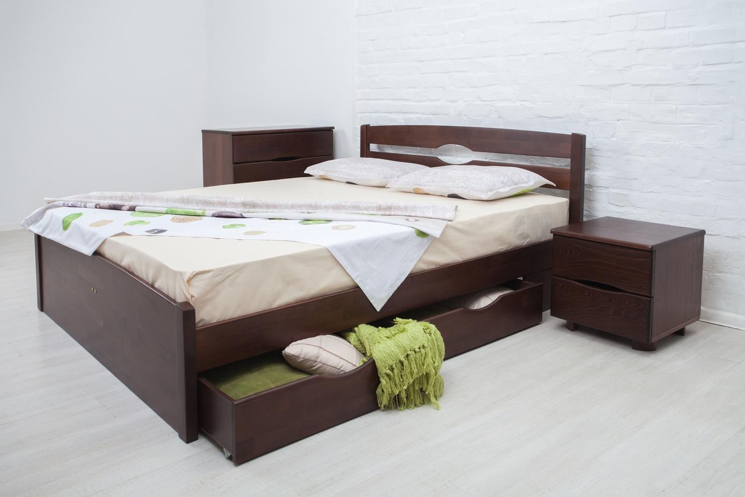 

Кровать двуспальная Олимп Лика LUX с ящиками 180x190 Венге