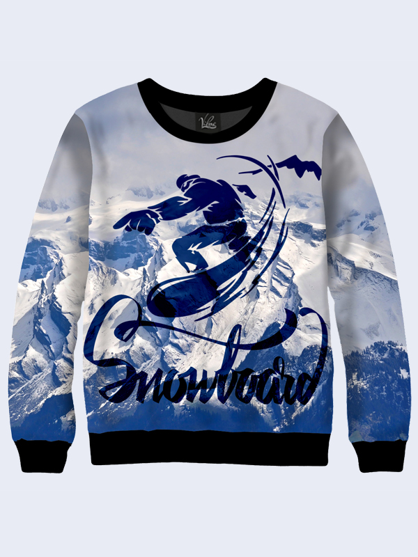 

Мужской свитшот с рисунком Vilno, SNOWBOARD ART, размер S (vil-2679)