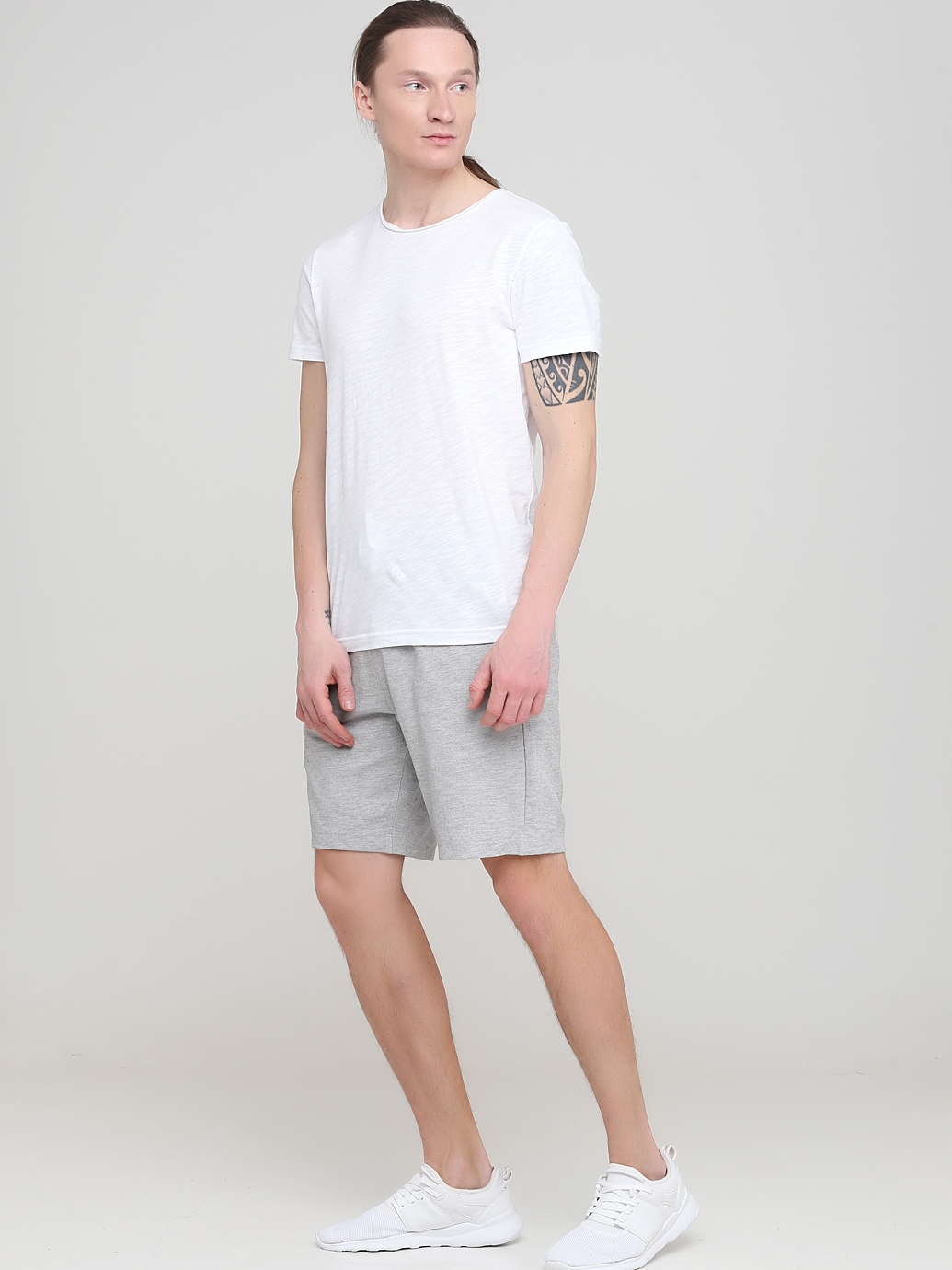

Шорты H&M 0655791_бел.шнур S Серые