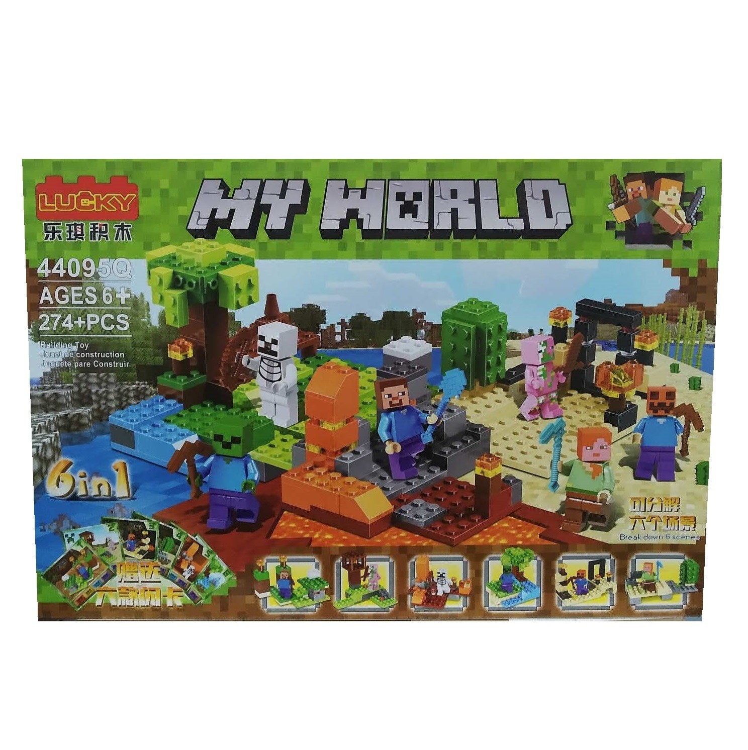 

Конструктор "Minecraft: My World" 44095Q 274 детали 0669