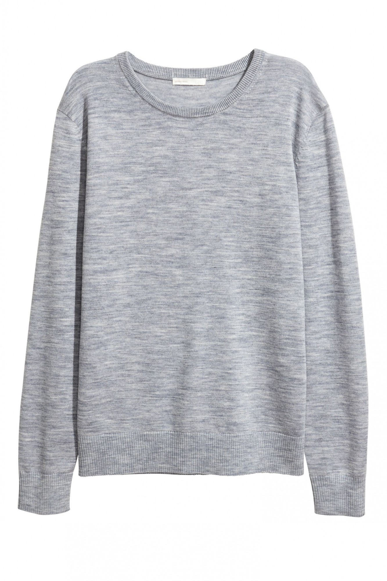 

Джемпер шерстяной H&M M серый меланж 5223466RP21
