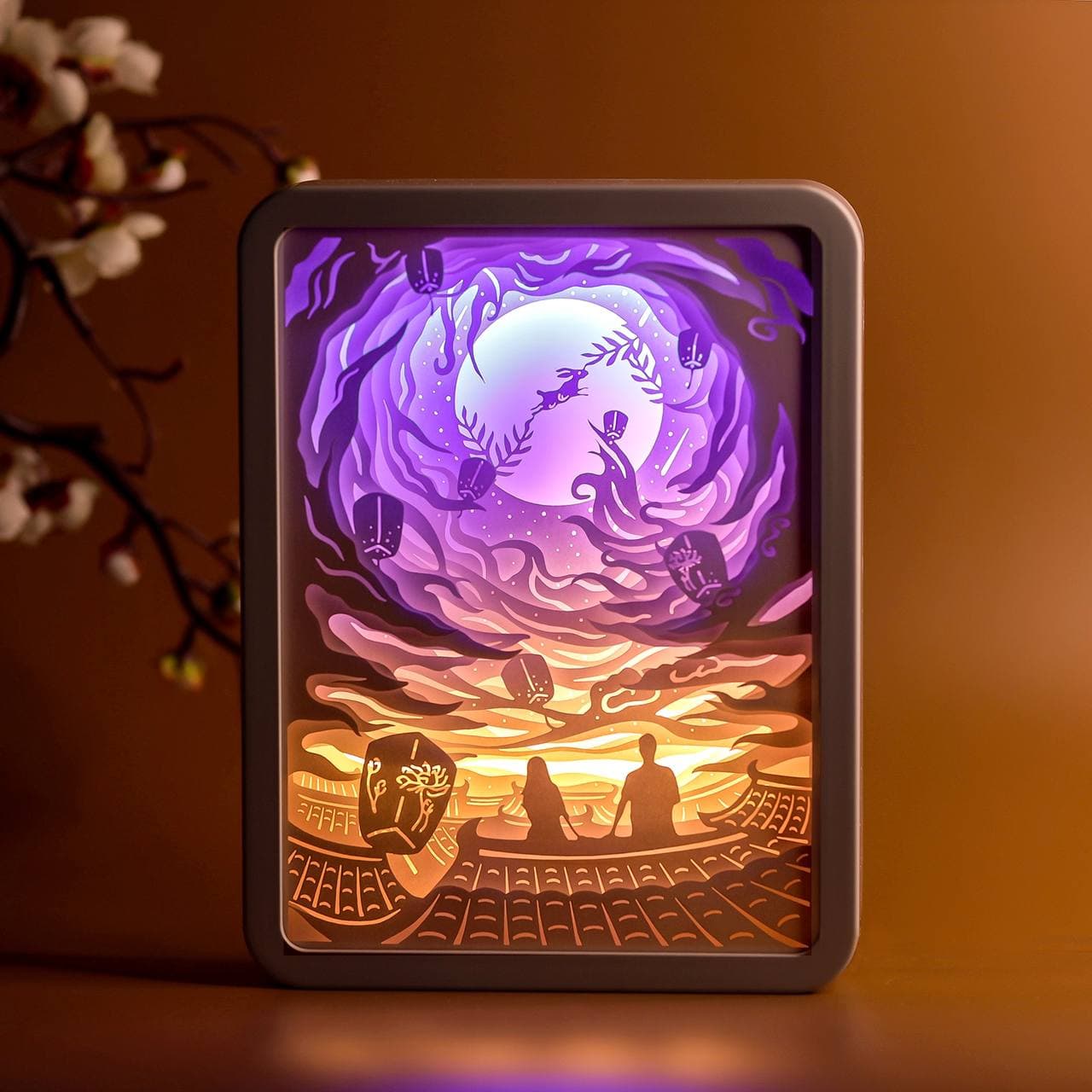 

3D настольная картина-ночник "Мечтатели" 3DTOYSLAMP