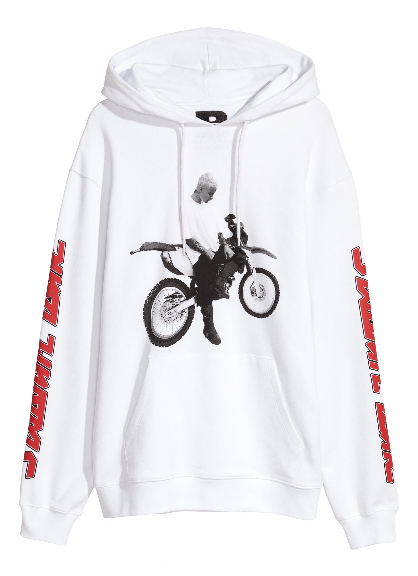 

Худи H&M XS белый с принтом 5785406RP1