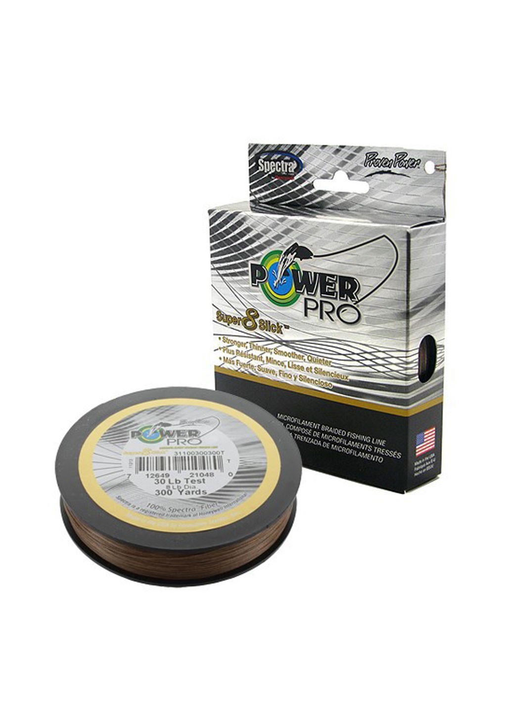 

Шнур PowerPro Super 8 Slick 137 м. 10LB (0.15 mm) Коричневый (150Y10LBTB) USA