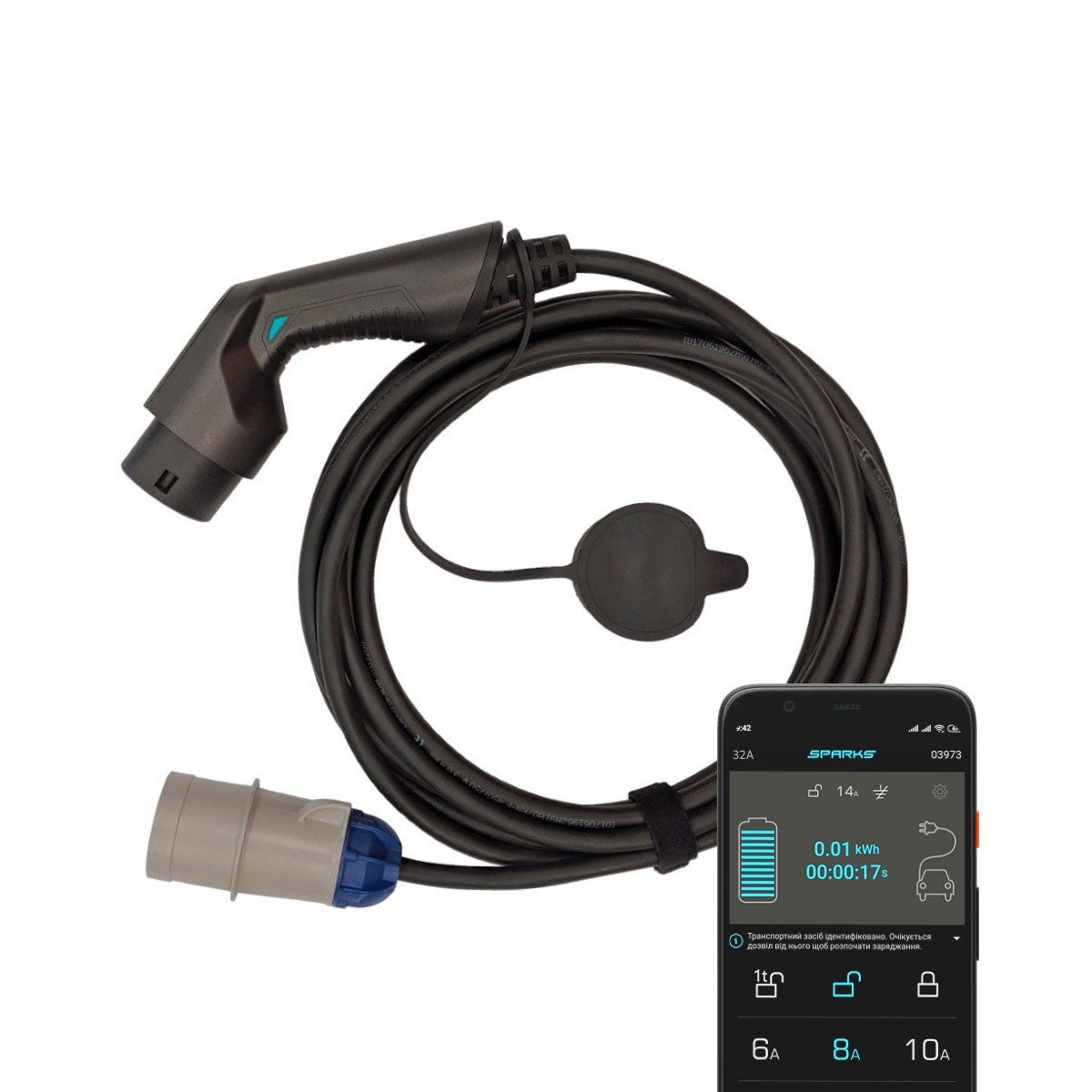 

Зарядная станция Sparks Smart Home 32A Type 2 (Mennekes)
