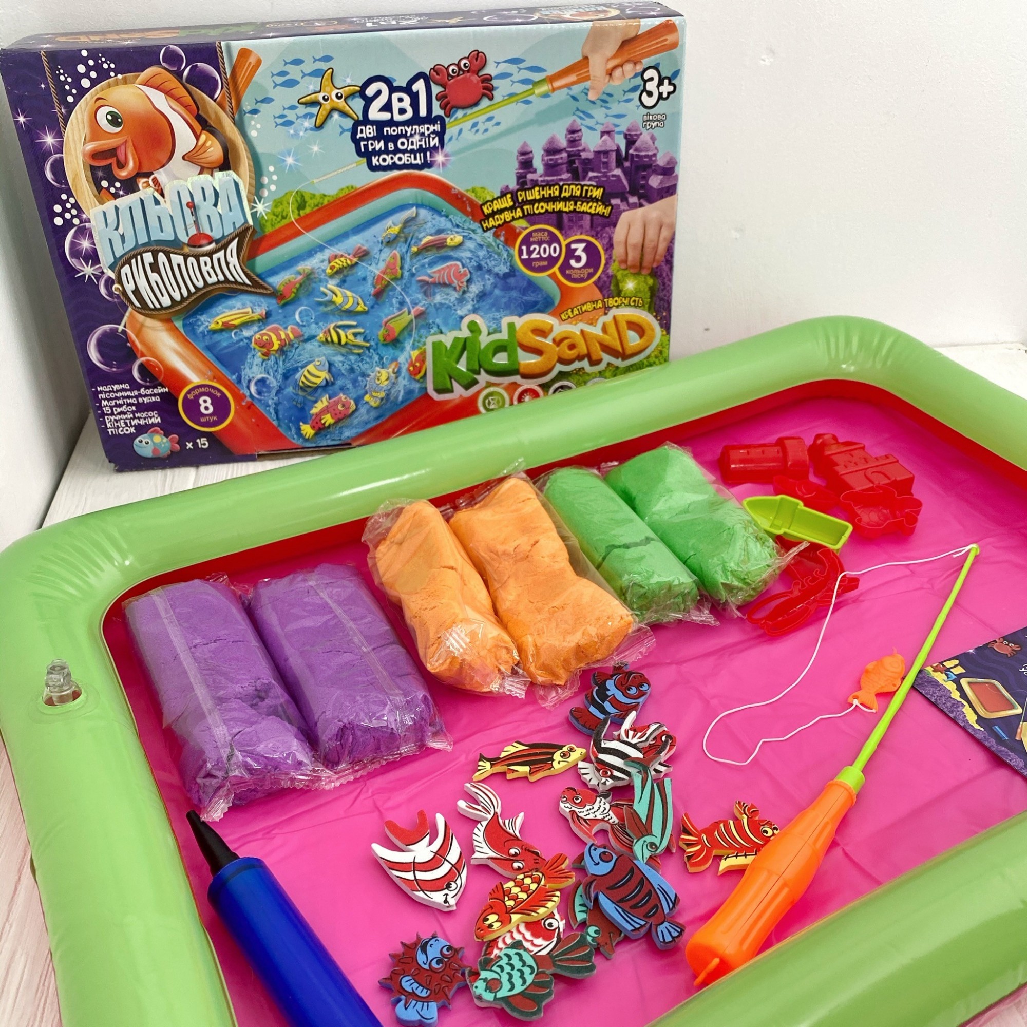 

Игровой набор "Клевая рыбалка с кинетическим песком" Danko Toys 7659DT