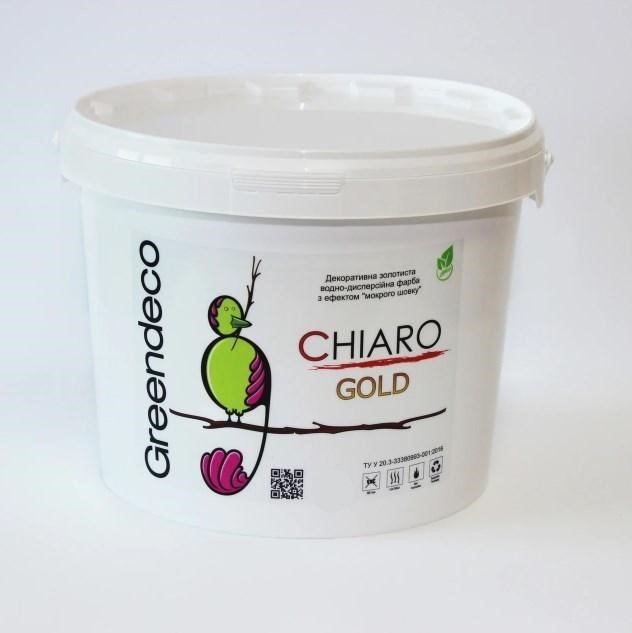 

Краска с эффектом шелка Greendeco Chiaro Gold 3 л