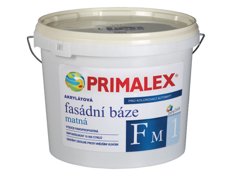 

Фасадная краска Primalex Fasad FM1 L белый 10 л