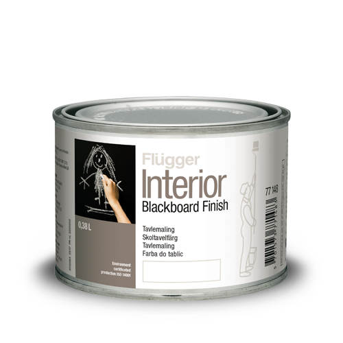 

Матова водно-дисперсійна емаль Flugger Interior Blackboard Finish Black 0,38 л
