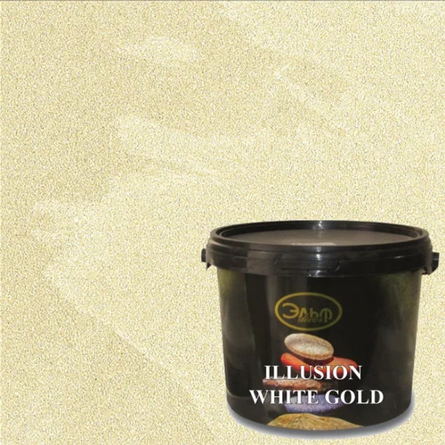 

Гладкое декоративное покрытие с перламутровым эффектом Elf ILLUSION WHITE GOLD 1 кг