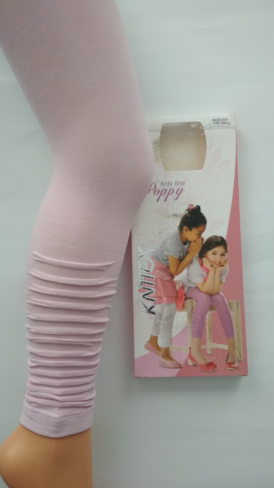 

Легінси для дівчинки POPPY 40 den KNITTEX р.122-128 (рожеві)