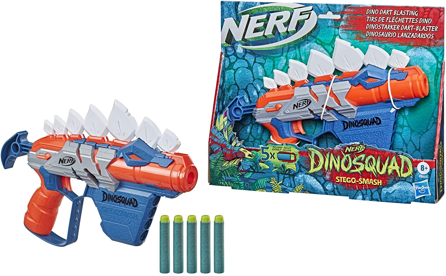

Бластер Нерф Дино Отряд Стегосмаш Nerf DinoSquad Stegosmash Hasbro F0805
