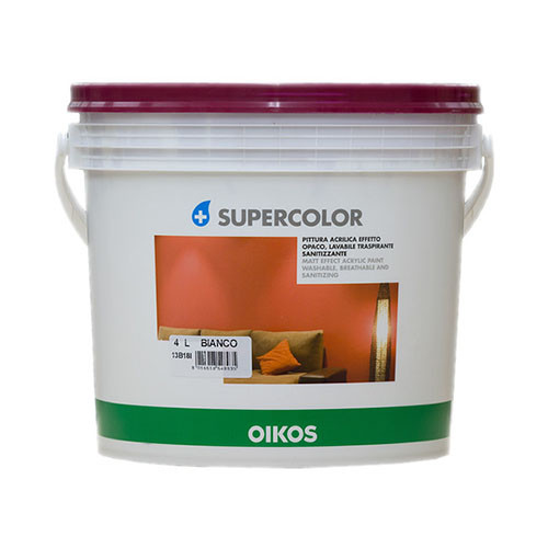 

Краска акриловая Oikos Supercolor Bianco 4 л