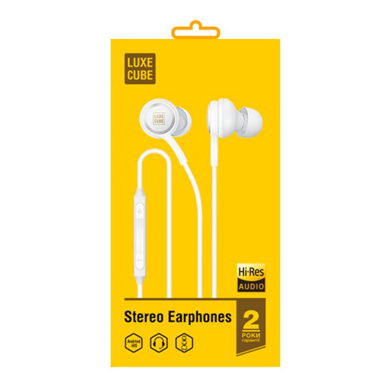 

Гарнитура Luxe Cube HiRez Audio White (7775557575655)