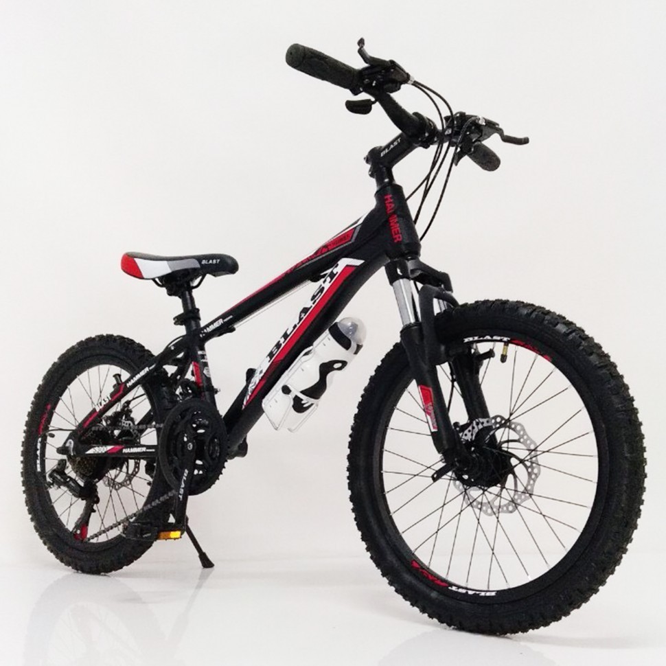 

Детский горный велосипед S300 BLAST New 20" Рама 11’’ Черно-красный