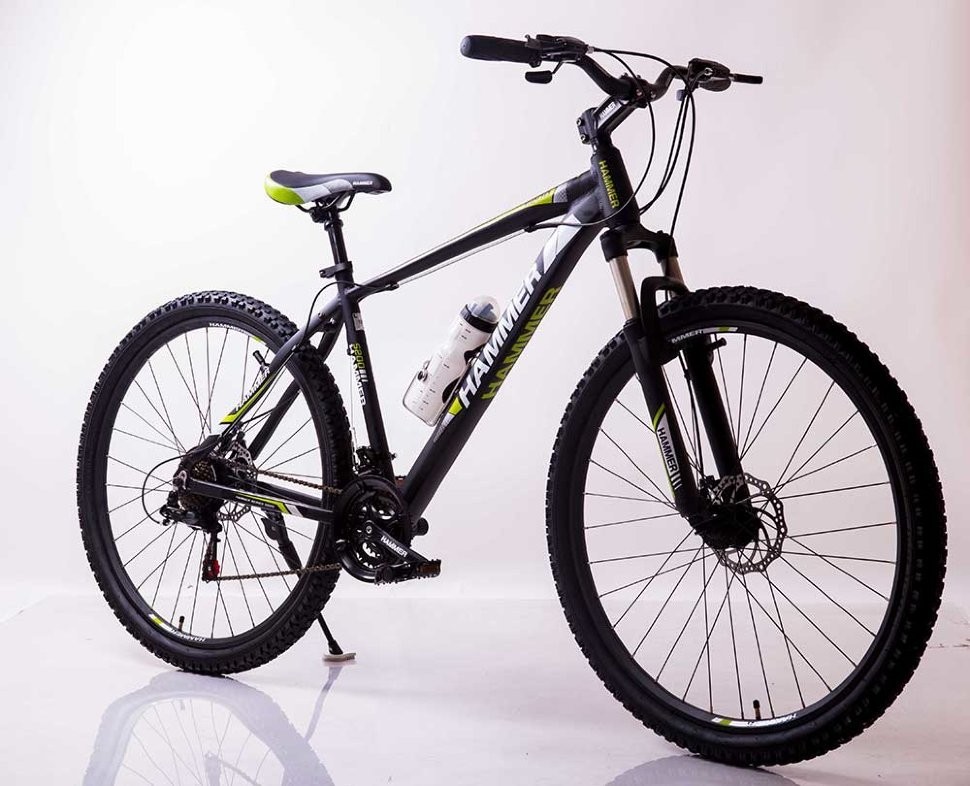 

Гірський велосипед HAMMER S200 29’’ Рама 19’’ Чорно-зелений обладнання Shimano