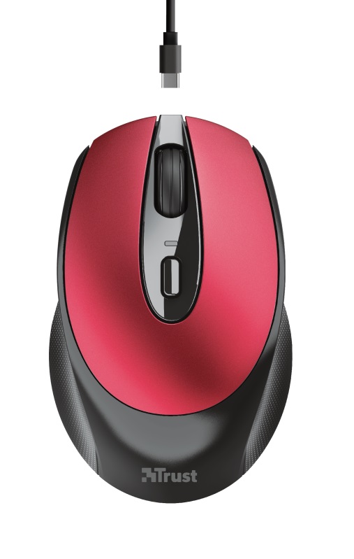 

Мышь беспроводная Trust Zaya Rechargeable WL (24019) Red USB
