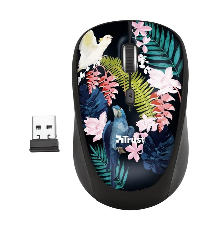 

Мышь беспроводная Trust Yvi Parrot (23387) Black USB