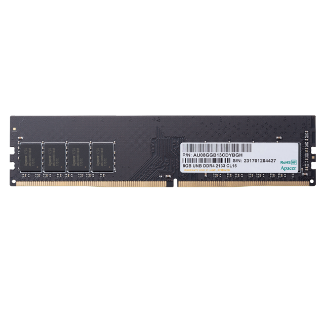 

Оперативная память DDR4 Apacer 8GB 2666MHz CL19 DIMM (AU08GGB26CQYBGH)