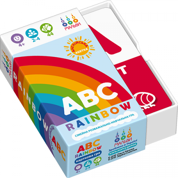 

Настольная игра Malvy games ABC rainbow. Англійська абетка (2000084273060)
