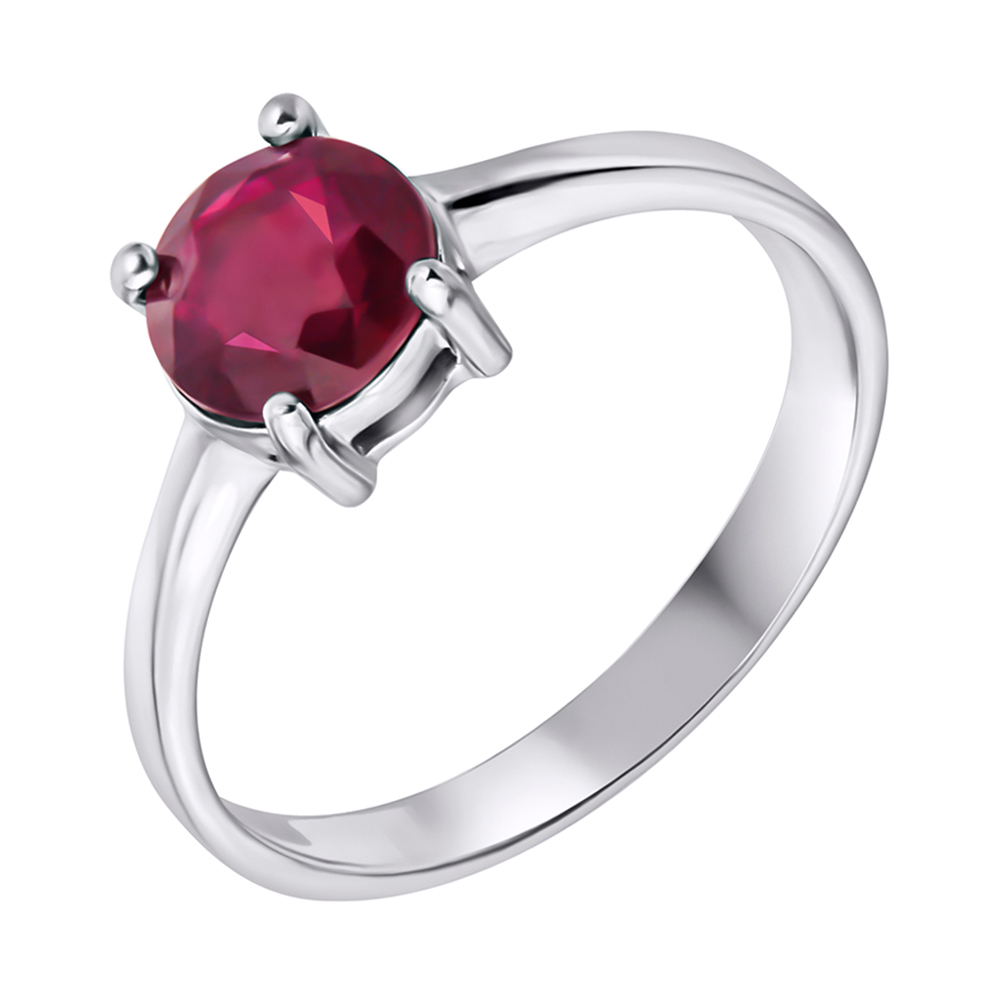 

Серебряное кольцо с рубином 000117866 18 размера
