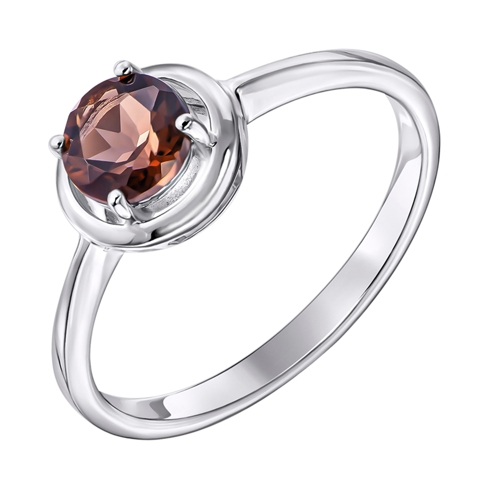 

Серебряное кольцо с раухтопазом 000137269 16 размера