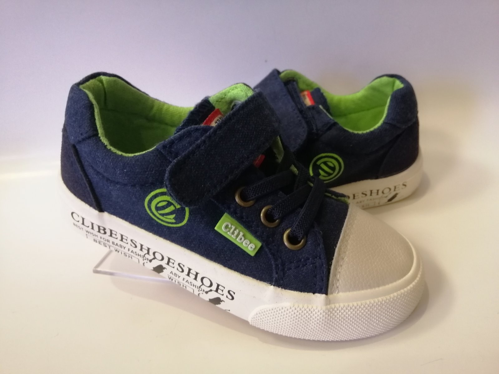

Кеды для мальчика Clibee 255 B bl-green синие р.29-18.2 cм