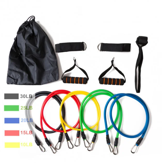 

Набор эспандеров резинок для фитнеса EasyFit Resistance Bands JT-003 5шт. + чехол