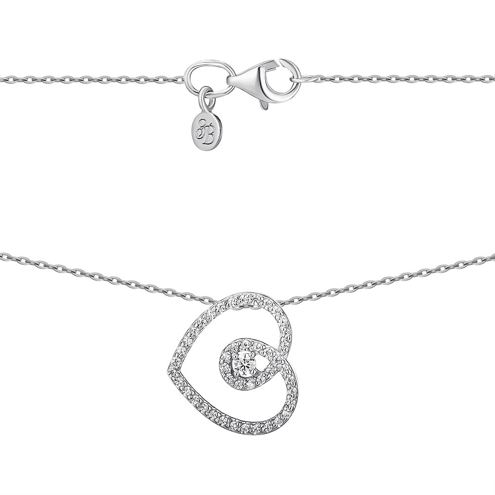 

Серебряное колье с фианитами 000148553 40 размера