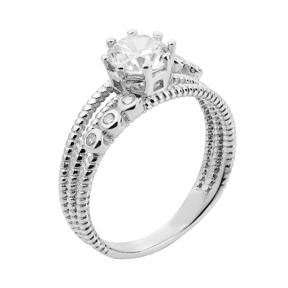

Серебряное кольцо с фианитами 000127121 16.5 размера