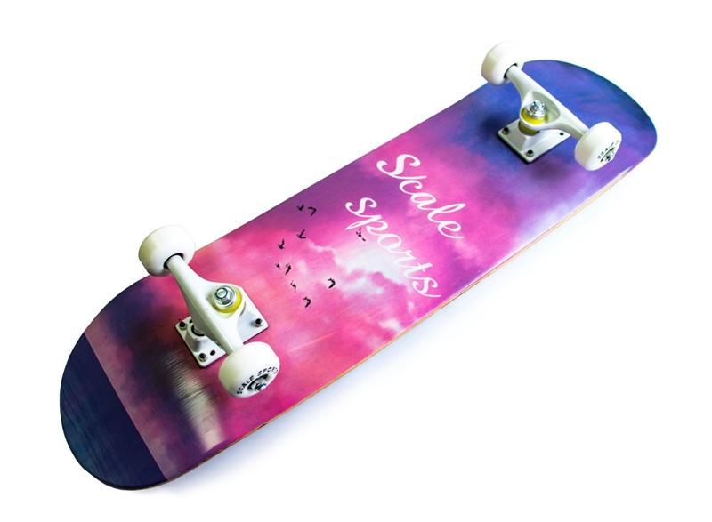 

Скейтборд деревянный Scale Sports Blue pink sky розовый цвет