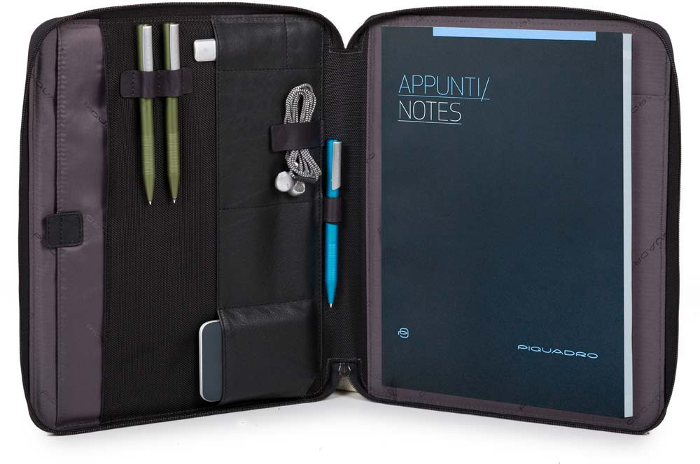 

Папка Piquadro BRIEF на молнии с блокнотом A4 с отдел. д/iPad Air/Pro (27x32x3)