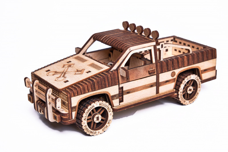 

Конструктор деревянный Пикап WT-1500. Wood trick пазл.