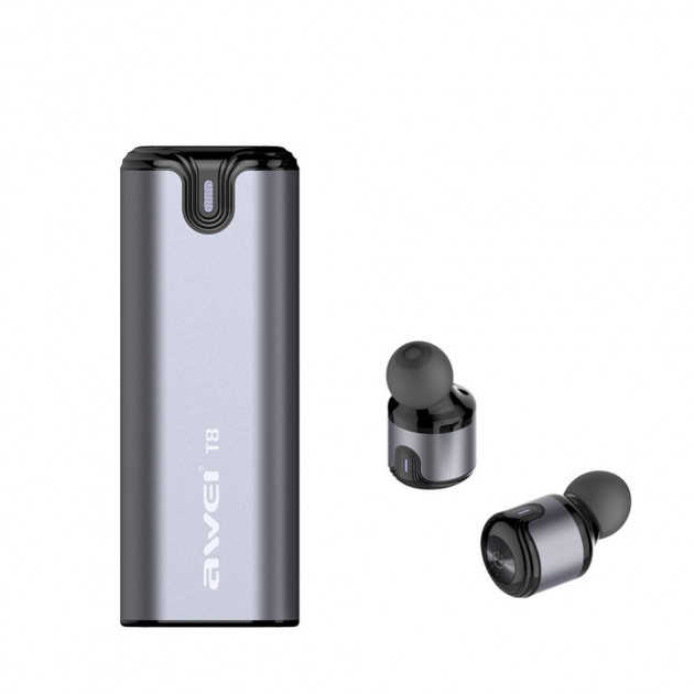 

Беспроводные наушники AWEI T8 TWS Bluetooth Gray