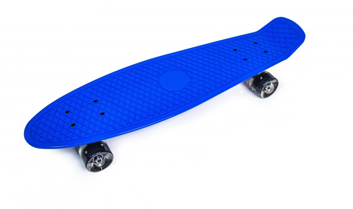 

Пенни борд (Penny Board) Nickel 27" со светящимися колесами, Синий