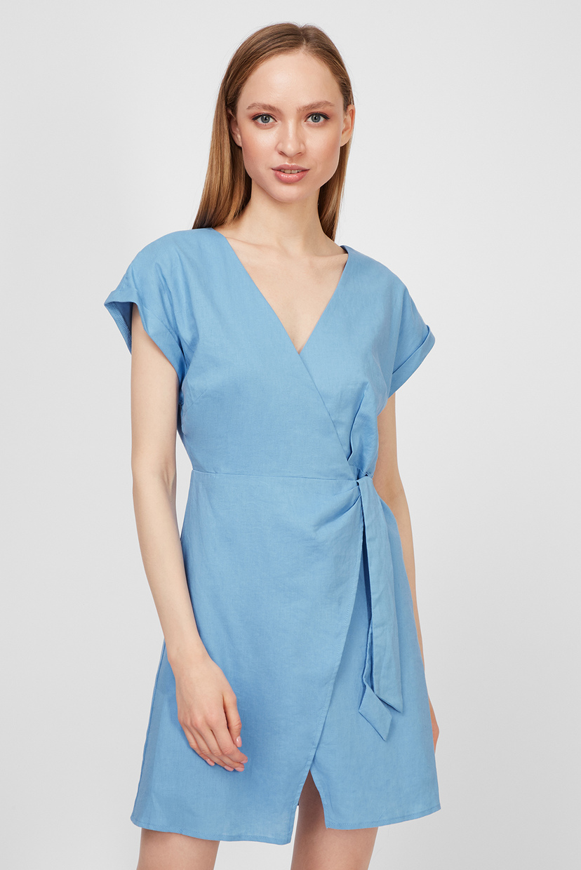 

Женское синее льняное платье JUNCAL Pepe Jeans S PL952842