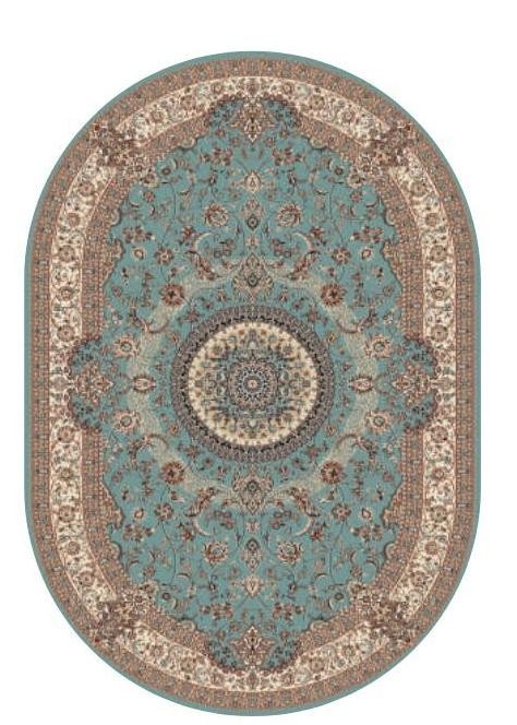 

Ковер Karat Cardinal 25501/410 0.8x1.5 м бежево-бирюзовый овал