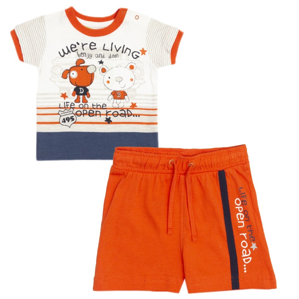 

Костюм : Футболка и шорты Losan Mc baby boys (017800403/303) Оранжевый M3-62 см