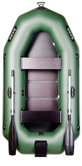 

Лодка Bark В-250NK двухместная, гребная, фикс.сиденья, навесной транец, слань-книжка