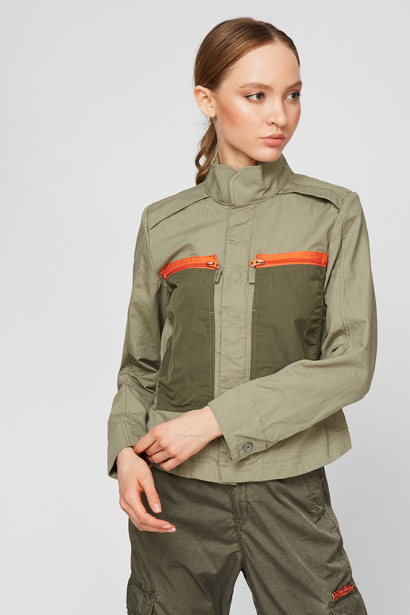 

Женская оливковая ветровка G-Star RAW S D19037,C658