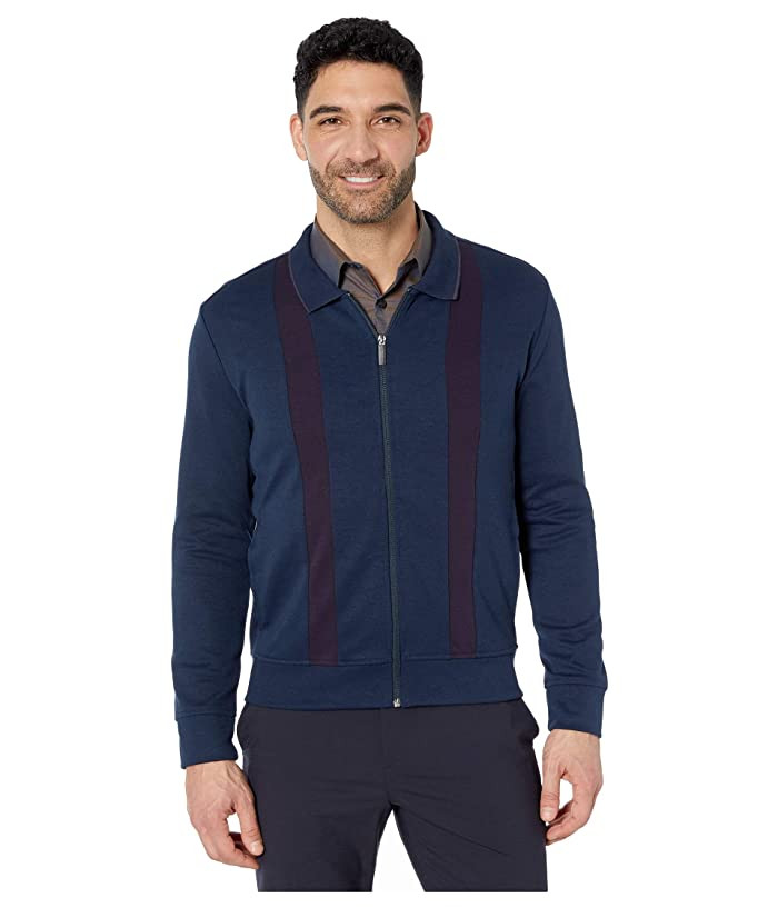 

Кофта трикотажная на молнии Perry Ellis B07W639F8N XXL Синий