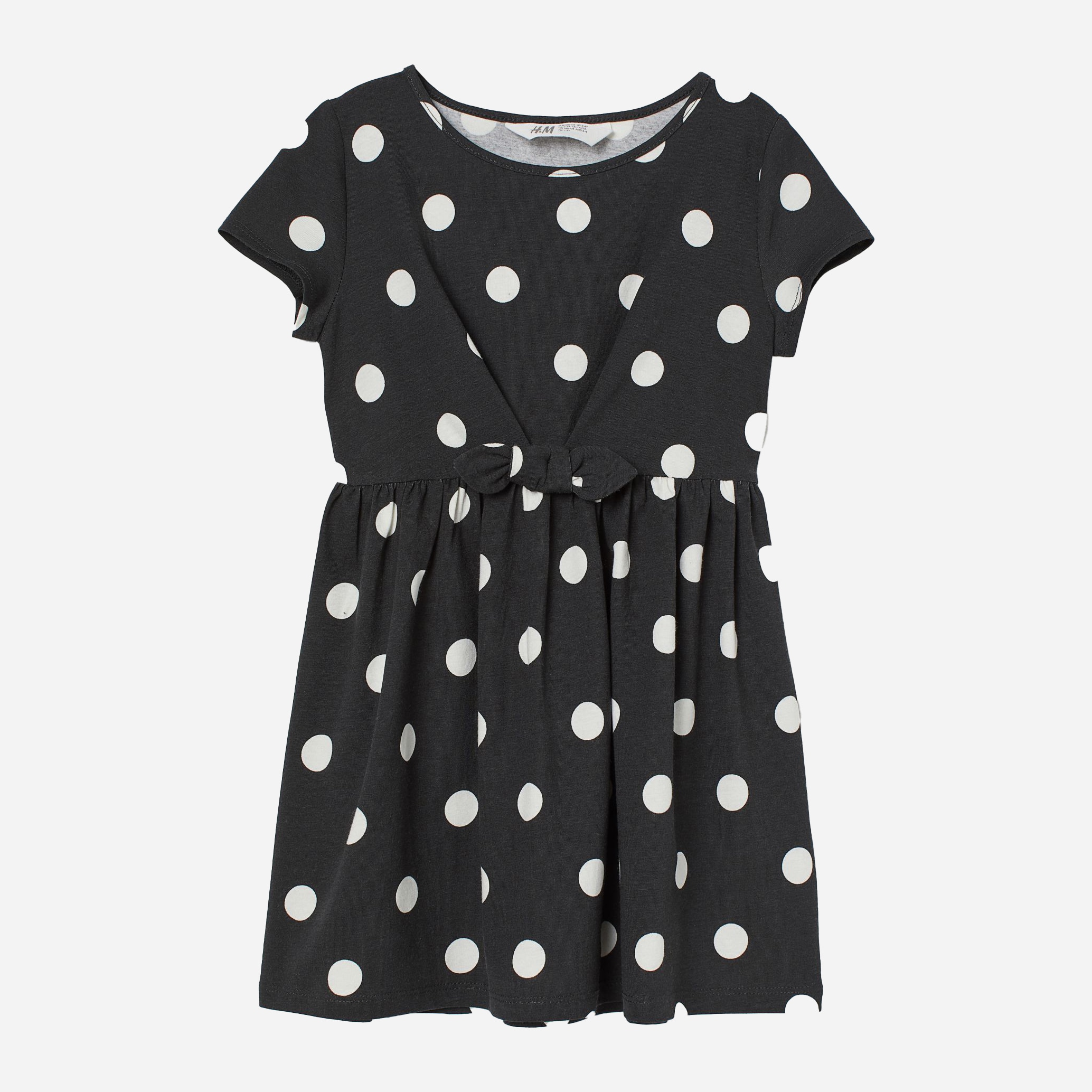 

Платье H&M 2112-8292161 122-128 см Темно-серый/Горох (hm00622442232)